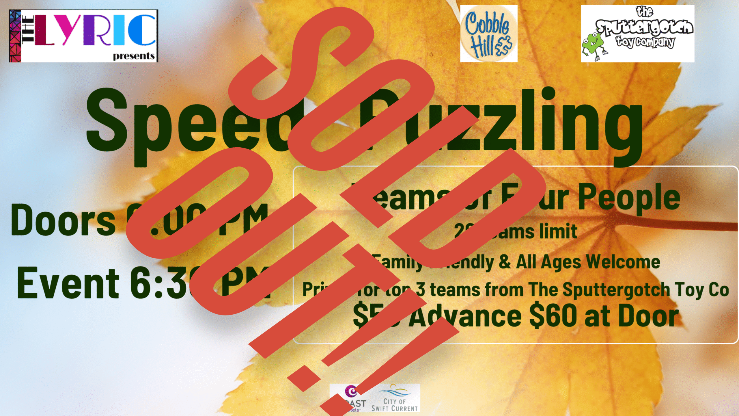 Oct 16 Website Sold Out