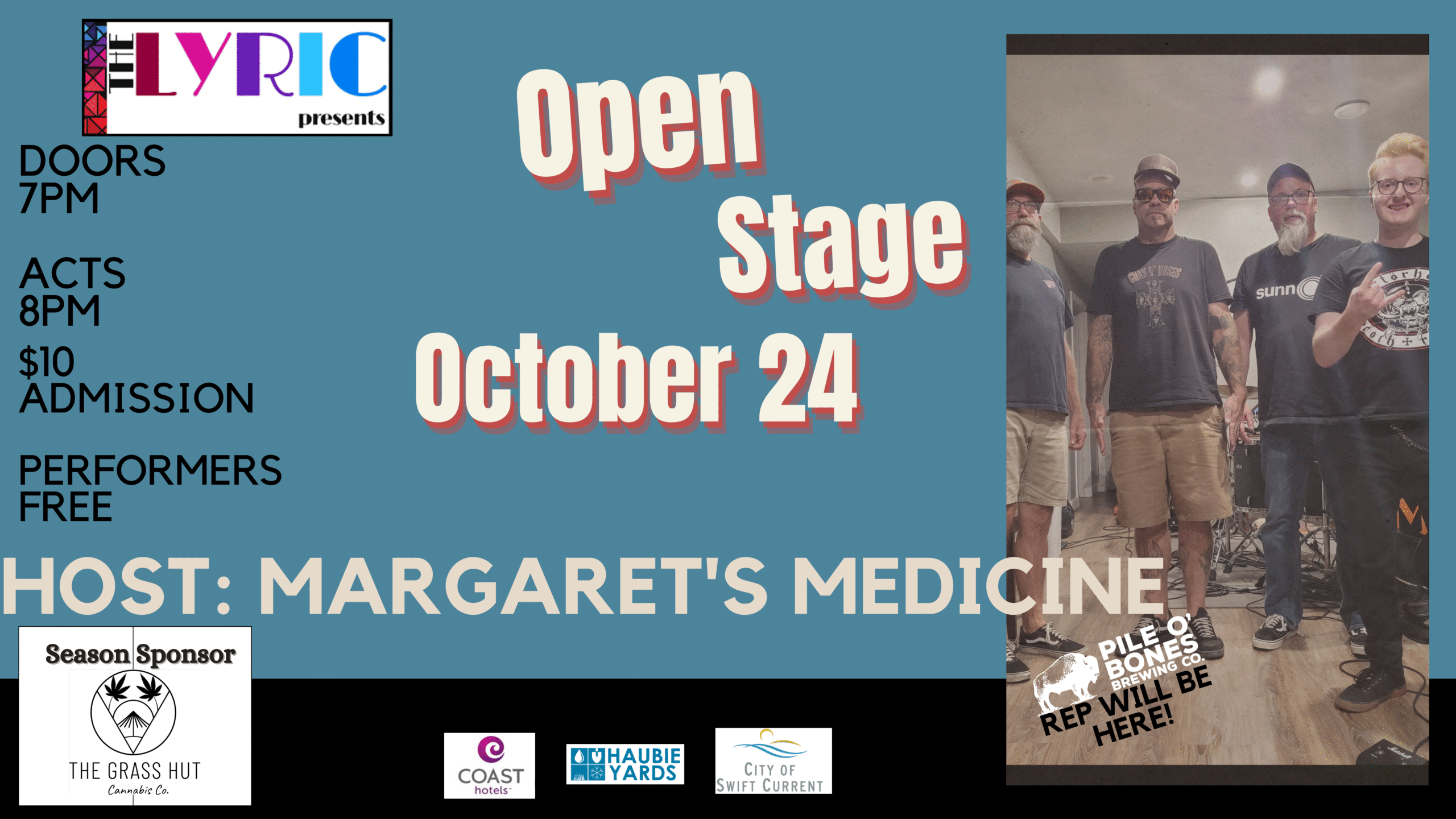 Open Stage October 2425 Host Margaret’s Medicine Website